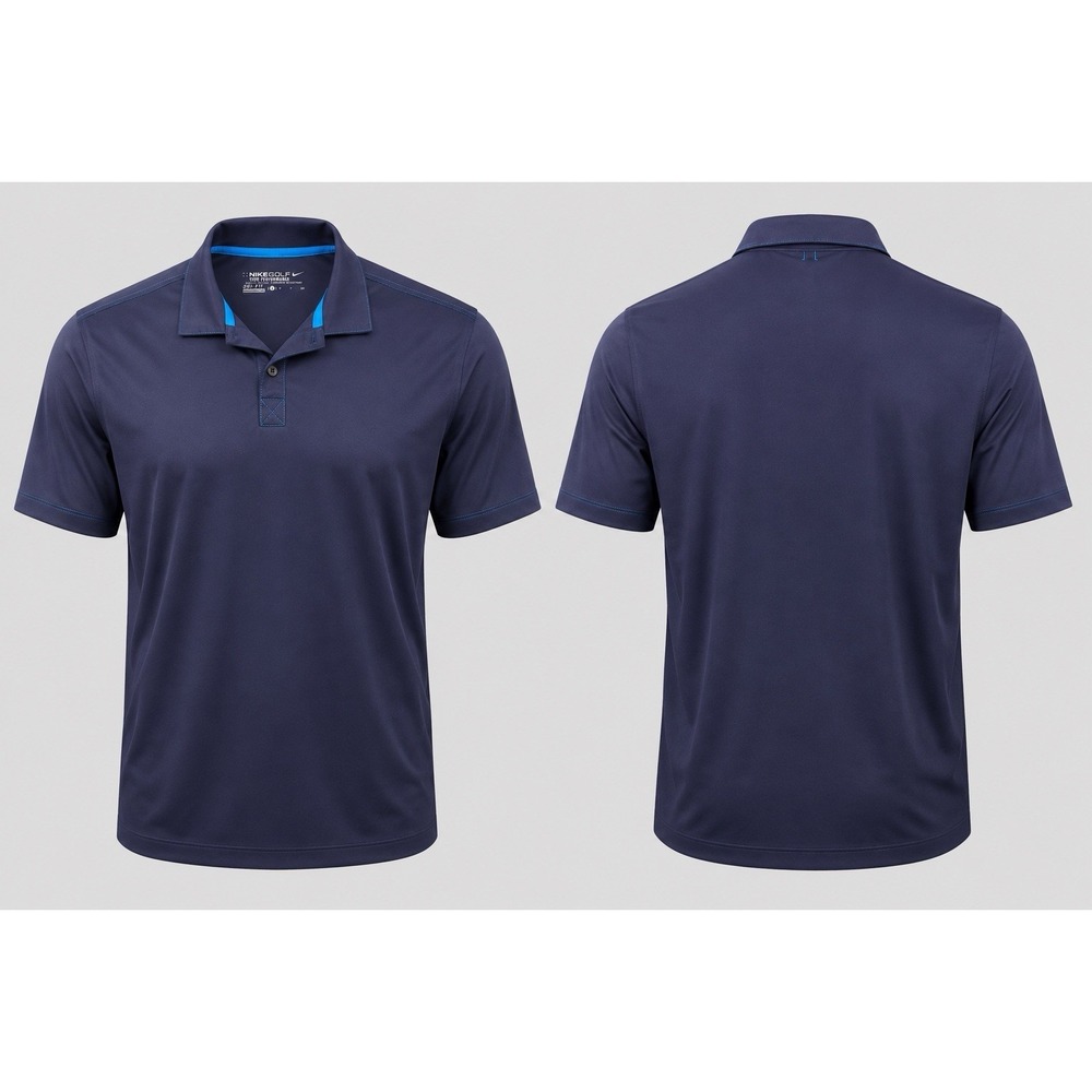 Nike Golf Mens Shirt Small  S/S Dark Blue  DRI-FIT Tour Performance Golf Polo